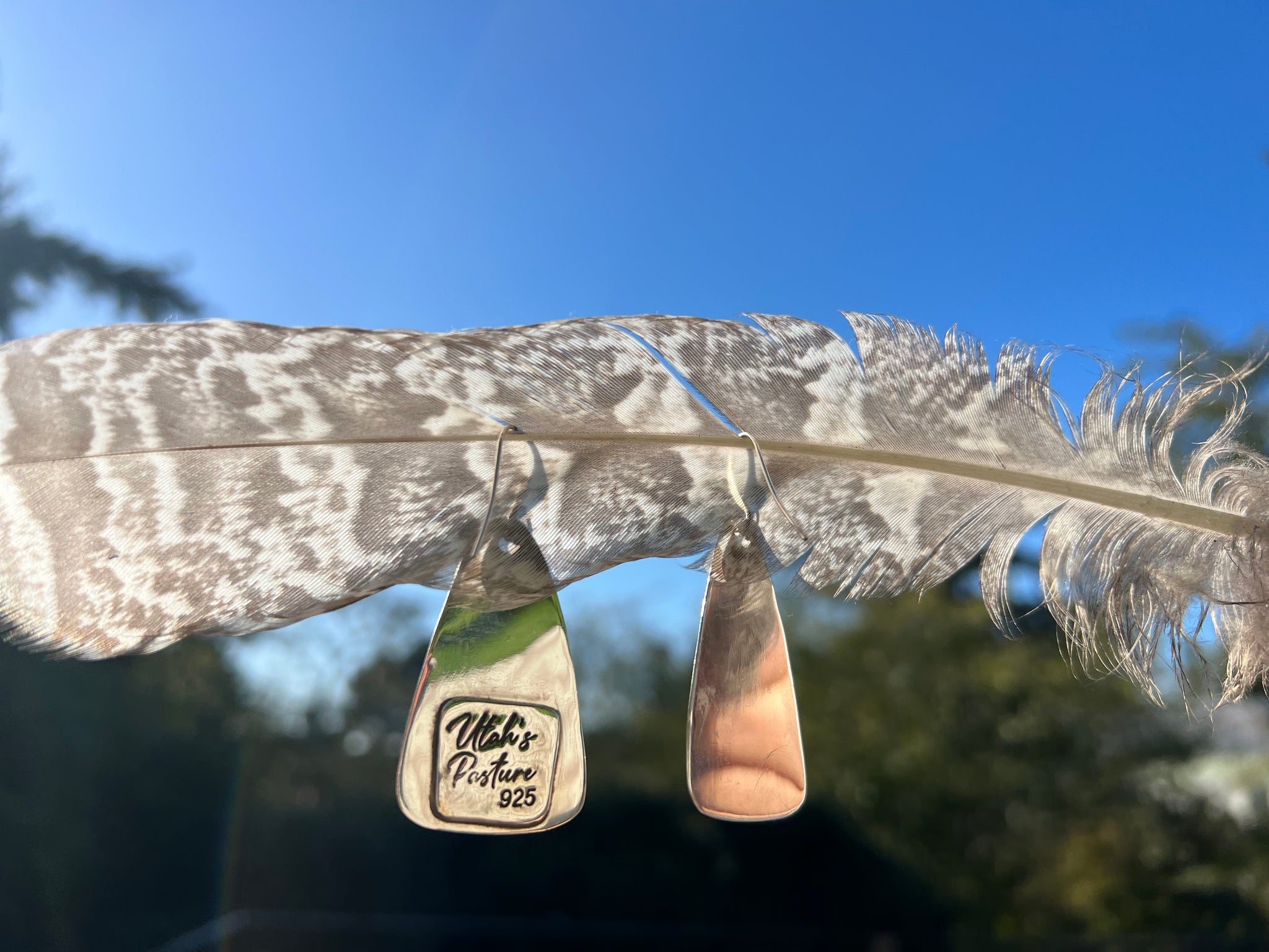 Sterling silver earrings with moonstone