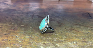 Old stock turquoise sterling silver ring